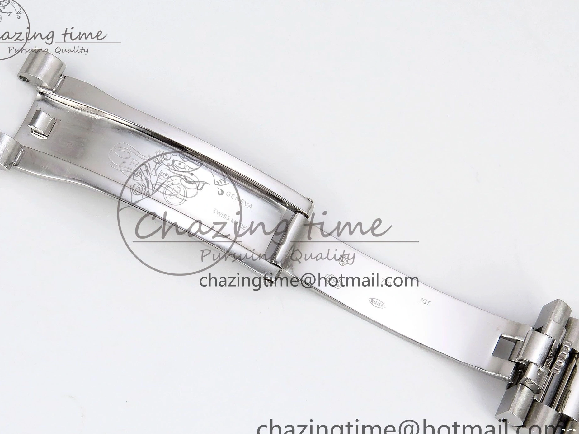 Bracelet DayDate Green President Steel (Gain Arabic VR3255 SS JDF Weight) Dial V3 904L on 40 0103